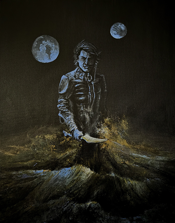 Dune, David Lynch, Kyle McLaughlin, Frank Herbert, Paul Atredies, Lynda Carter, Wonder Woman, nebula, stars, rutger hauer, roy batty, bladerunner, acrylics, painting, art, artwork, ocean, beach, landscape, landscapes