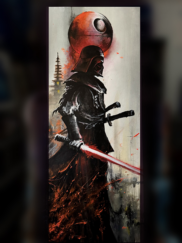 Star Wars, Darth Vader, Luke Skywalker, Frank Herbert, Paul Atredies, Lynda Carter, Wonder Woman, nebula, stars, rutger hauer, roy batty, bladerunner, acrylics, painting, art, artwork, ocean, beach, landscape, landscapes
