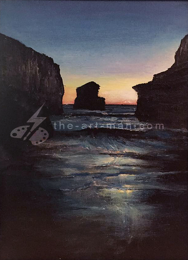 acrylics, painting, art, artwork, ocean, beach, landscape, landscapes